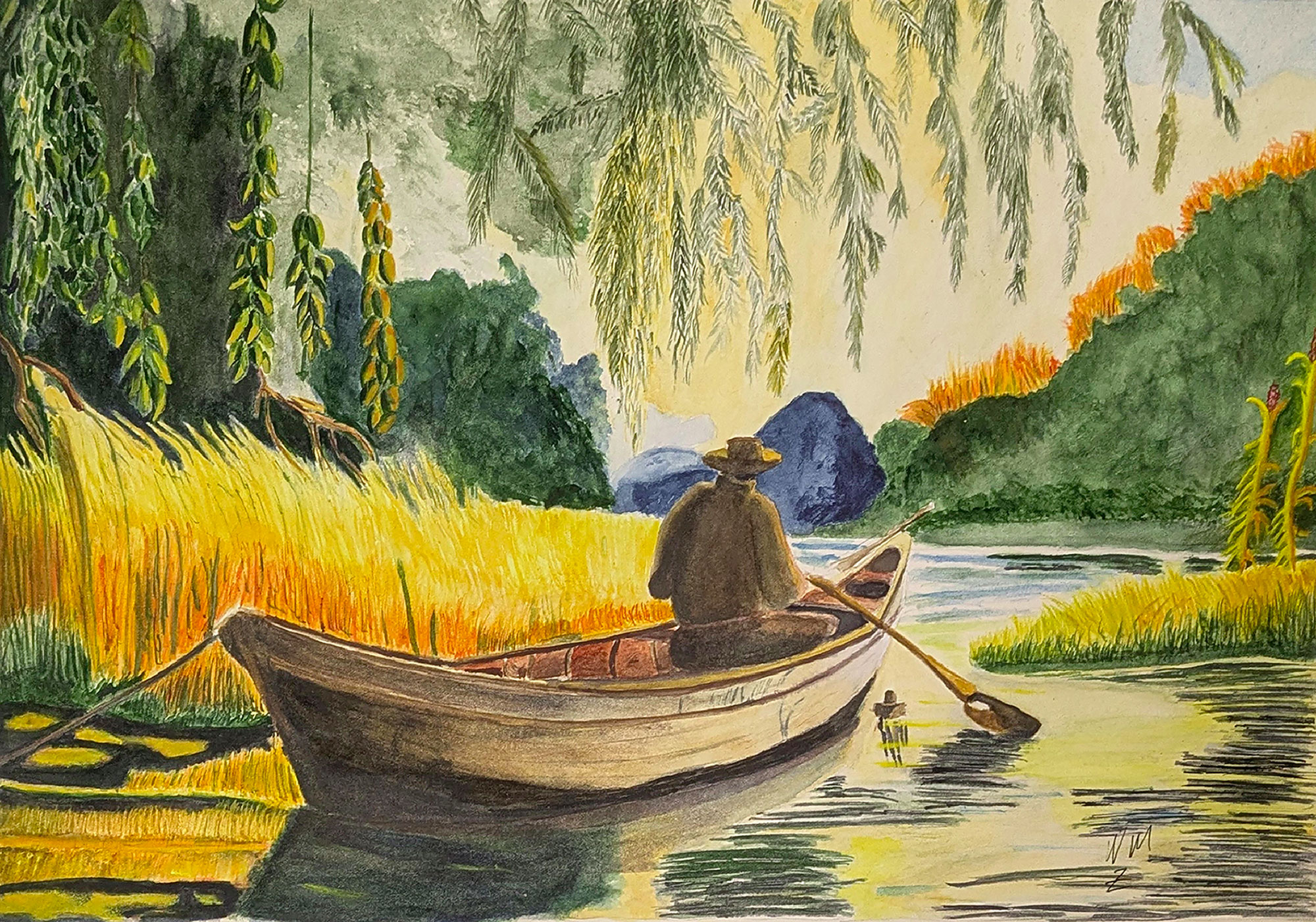 Murmure du monde, au fil de l eau, titre : La barque